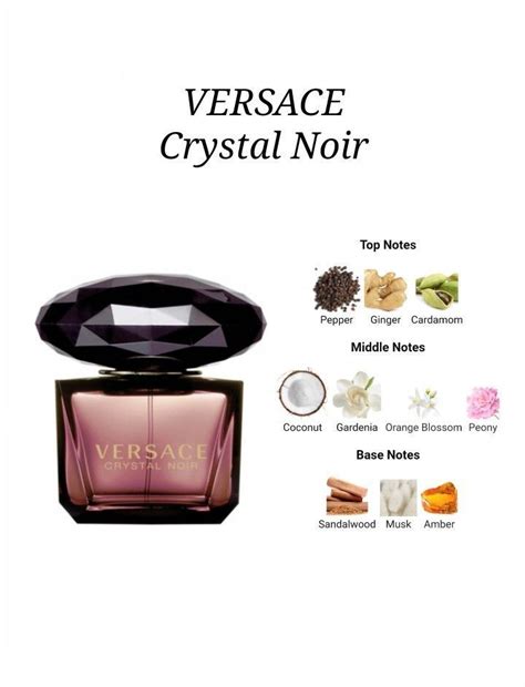 versace crystal noir perfume notes.